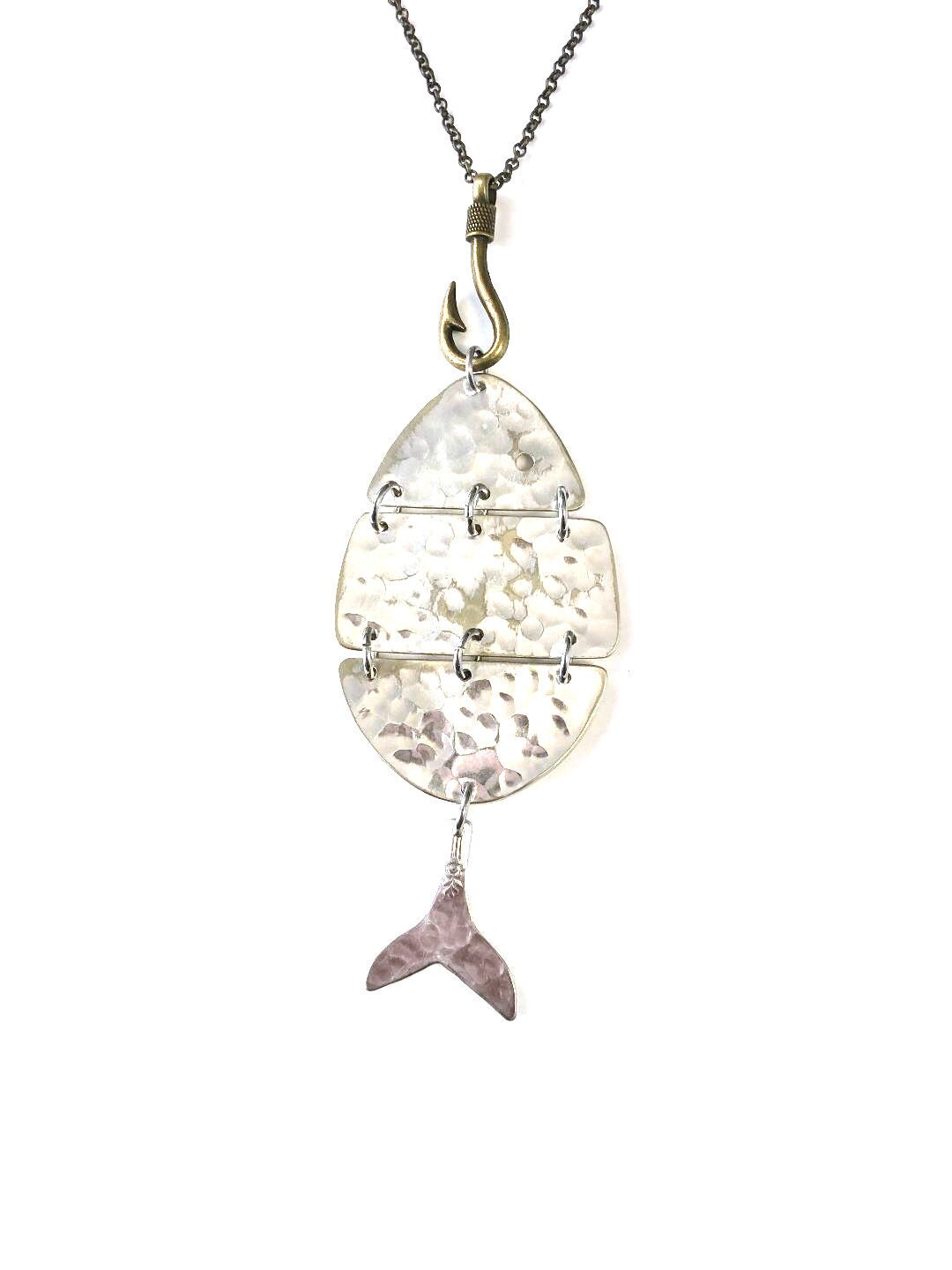 Vintage Spoon Fish Necklace, Silverware Jewelry - Etsy
