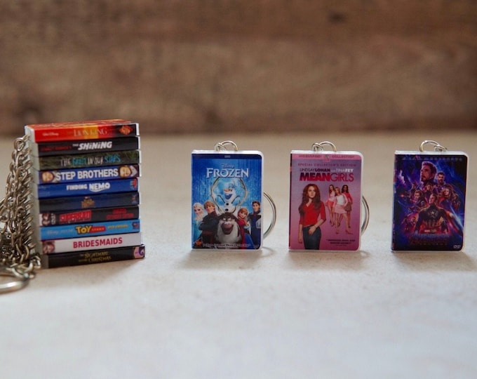 Miniatur Film/Film DVD Schlüsselanhänger & Magnete
