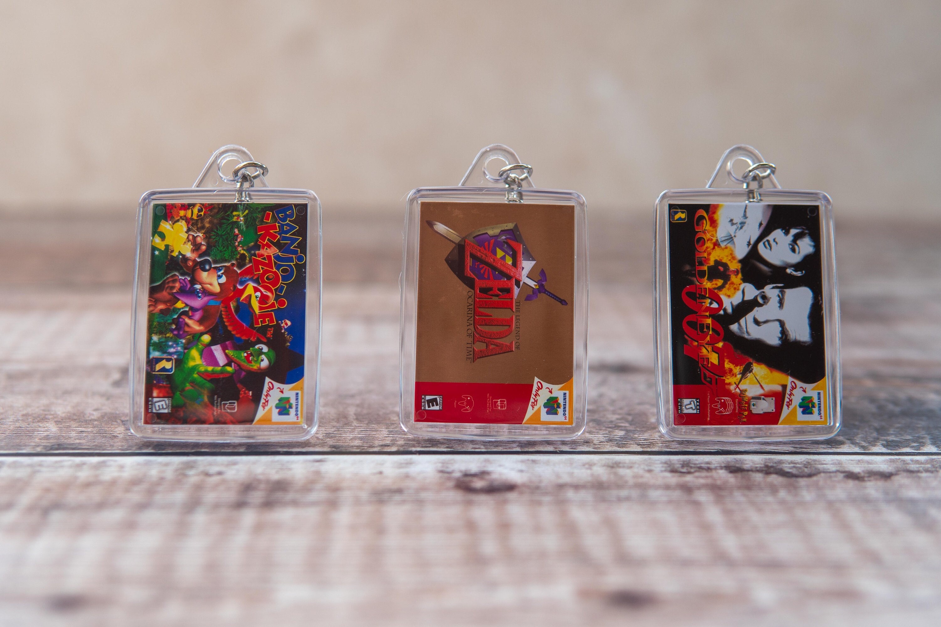 Miniature Nintendo 64 Game Acrylic Keychains!