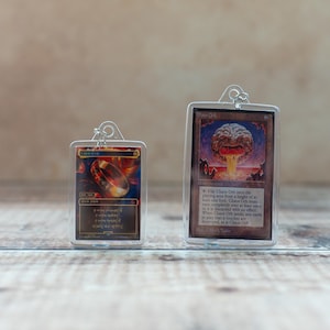 Miniature Magic the Gathering MTG Card Acrylic Keychains