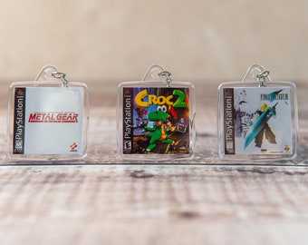 Miniature PS1 Game Acrylic Keychains!