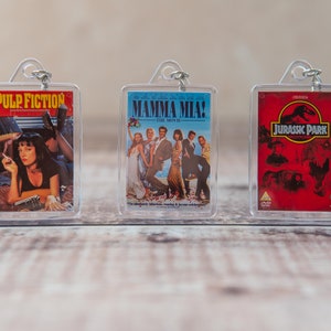 Miniature Movie/Film DVD Acrylic Keychains!
