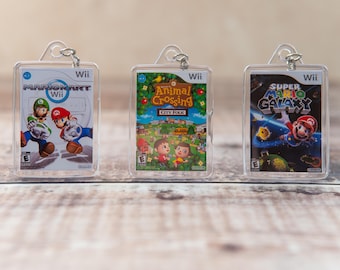 Miniature Wii Game Acrylic Keychains!