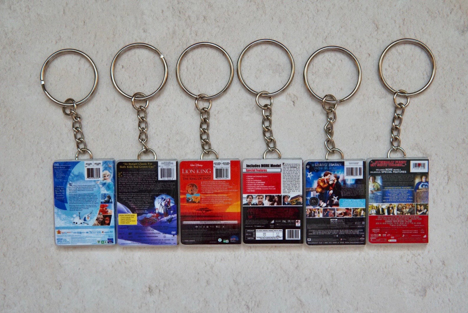 Movie Key Racks Miniature Movie/film DVD Keychains & Magnets | Etsy