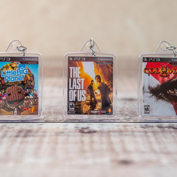 Miniature PS3 Game Acrylic Keychains!