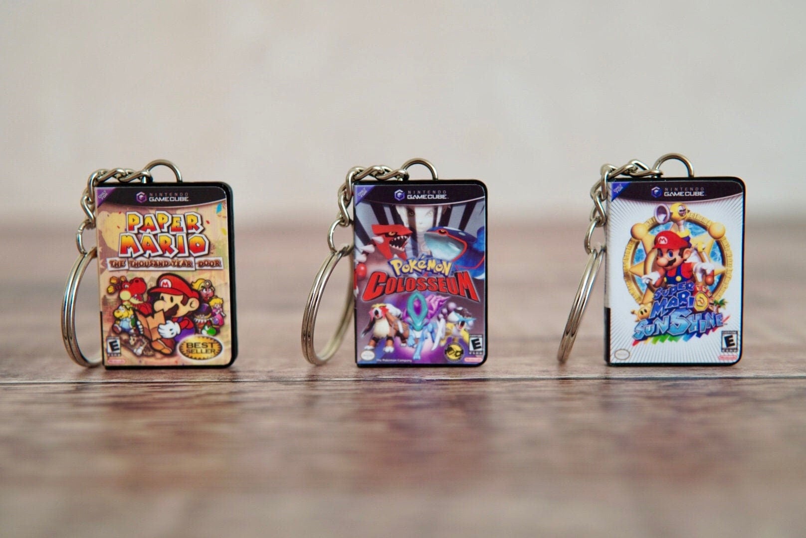 ミニチュアゲームキューブキーホルダー＆マグネット - Etsy 日本