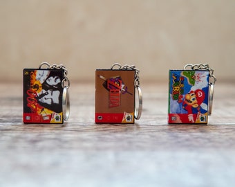 Miniature Nintendo 64 Game Keychains & Magnets