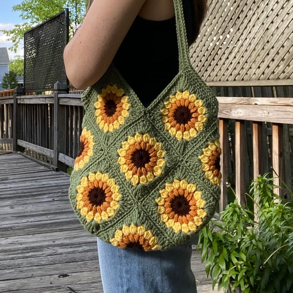 Crochet Sunflower - Etsy