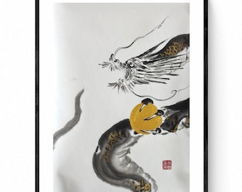 禅語「無心」集中、無心 書道オリジナル作品。書道家 永田充、日本の
