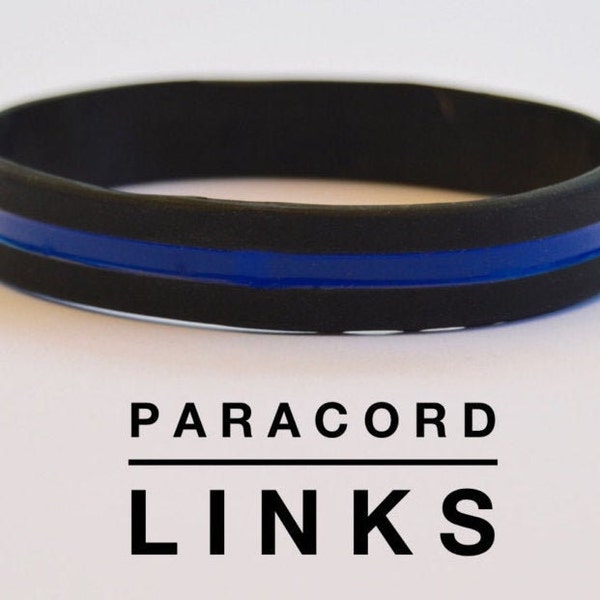 Thin Blue Line - Silicone Bracelet (CHILD SIZE)