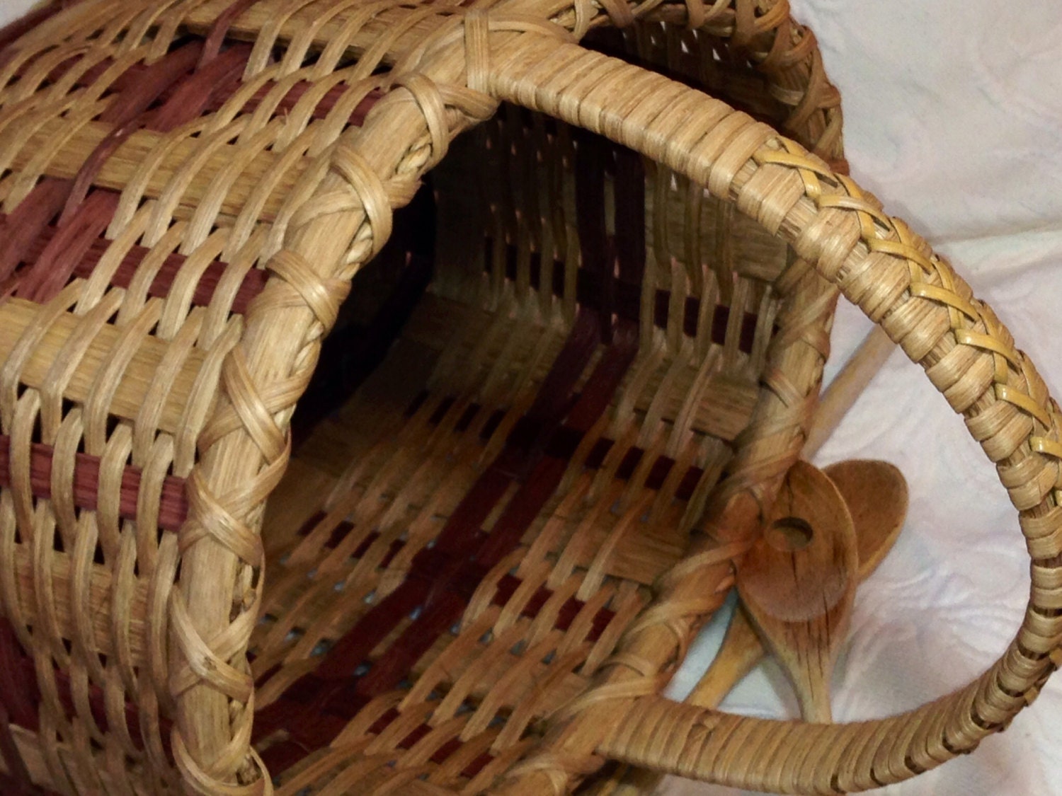 Handwoven Market Basket Etsy