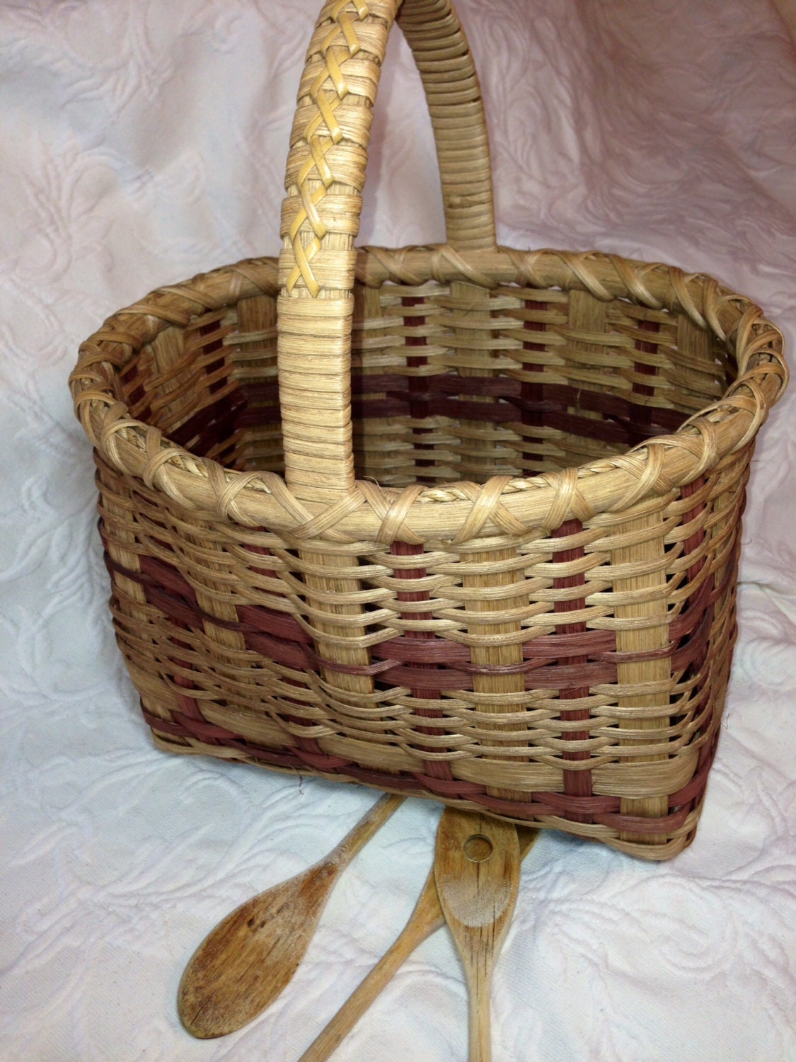 Handwoven Market Basket Etsy