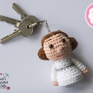 Haakpatroon Star Wars prinses Leia sleutelhanger