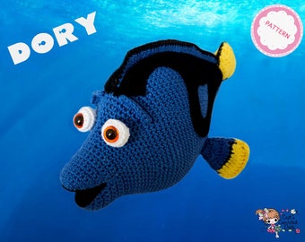 PATTERN crocheted Finding Dory doll