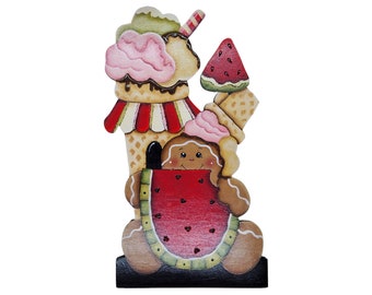 Summer Gingerbread Paper Towel Holder Insert #131PTHIO