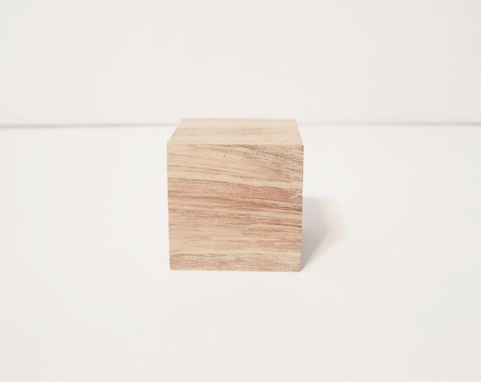 Wooden Block, 2 Inch Unfinished Wood Block, Birch Wood Cubes for Crafts ...