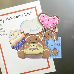 Gingerbread Chef Fridge Magnet or Shelf Sitter #25