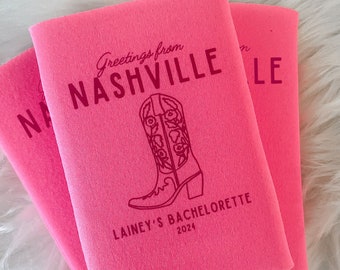 Personalized Last Rodeo Bachelorette Can Coolers | Country Bachelorette Favors | Bachelorette Party |  Can Coolers | Texas Nashville