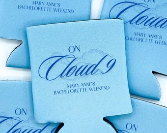On Cloud 9 | On Cloud Nine | On Cloud Wine | Coastal Bachelorette Party | Sleep Over Slumber Party Bach | Bachelorette Party Favor Cooler