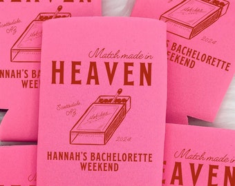 Rafraîchisseur de boîte de conserve Match personnalisé Made in Heaven | Idée parfaite pour l'enterrement de vie de jeune fille | Cadeaux pour enterrement de vie de jeune fille à Vegas