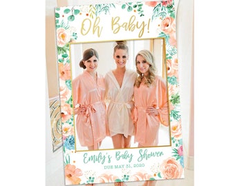 Baby Shower Photo Booth Frame Etsy Baby Shower Photo Booth Frame Etsy