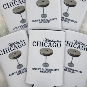 Porta lattine refrigerante per cocktail costieri personalizzato per addio al nubilato / Porta lattine refrigerante personalizzato / Addio al nubilato a Chicago / Bomboniere personalizzate per Martini