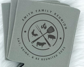 BBQ Family Party Can Cooler | Family Reunion Trip | Grilling Bachelor Party | Bachelor Party | Family Party Favors | Family Reunion Ideas