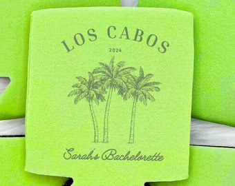 Personalized Mexico Bachelorette Can Cooler | Custom Can Cooler | Margarita Bachelorette Party | Scottsdale, Tequila | Custom Party Favors