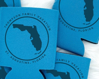 Nevera portátil personalizada para viajes familiares a la costa / Nevera portátil a medida / Reunión familiar en la playa / Vida en el lago / Vacaciones en Florida / Recuerdos de fiesta personalizados