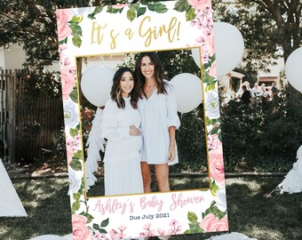 baby shower selfie frame ideas