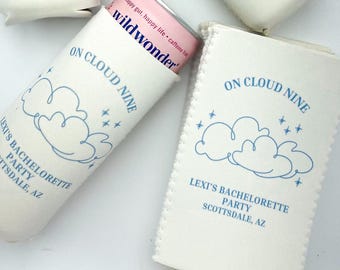 On Cloud 9 | On Cloud Nine | On Cloud Wine | Coastal Bachelorette Party | Custom Cooler | Winery Bach | Bachelorette Party Favor Can Cooler