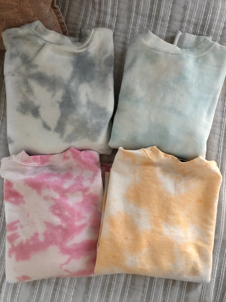 pink and orange tie dye sweatshirt