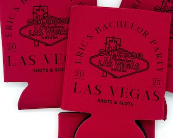 Custom Bachelor Party Can Cooler | Casino Gambling Bachelor Party | Las Vegas Bachelor Party | Bachelor Party Favor | Groomsman Gift