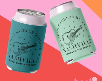 Bachelor Party Can Cooler, Nashville, Bachelor Party, Nashville Bachelor Party, Bachelor Party Favor, Birthday Party, Groomsman Gift