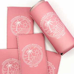 Personalized Family Trip Coastal Can Cooler | Custom Can Cooler | Beach Family Reunion | Lake Life | Florida Vacation | Custom Party Favors