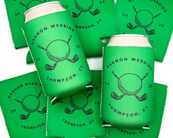 Personalized Golfing Bachelor Can Cooler | Let's Par-tee Bachelor Party | Final Swing Custom Can Cooler | Groomsmen Party Favors
