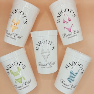 Personalized Coastal Bachelorette Cups | Custom Drinking Cups | Beach Bachelorette Party | Lake Life | Palm Springs | Custom Party Favors