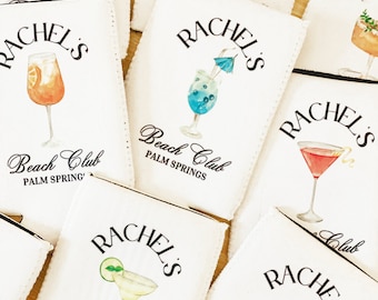Personalized Coastal Cocktail Bachelorette Can Cooler | Custom Can Cooler | Beach Bachelorette Party | Palm Springs | Custom Party Favors