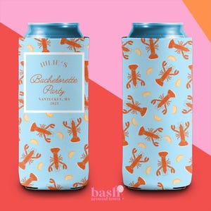 She Found Her Lobster Bachelorette Can Cooler | Nantucket Coastal Beach | Found Her Lobster Bridal | Coastal Grandmother Preppy Party Favors