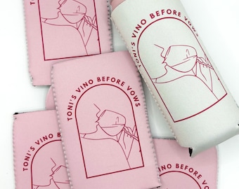 Personalized "Vino Before Vows" Bachelorette Can Cooler