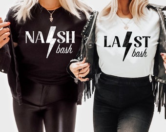 Nash Bash Bachelorette shirts | bachelorette party shirts | bridal party shirts | last bash in nash | smashed in nash | bridesmaid shirt