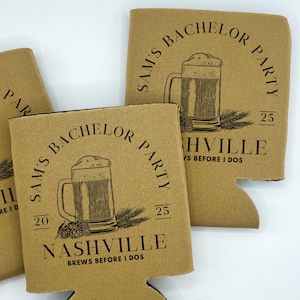 Bachelor Party Can Cooler | Beer Bachelor Party | Brewery Bachelor Party | Bachelor Party Favor | Groomsman Gift | Brews Before I Do