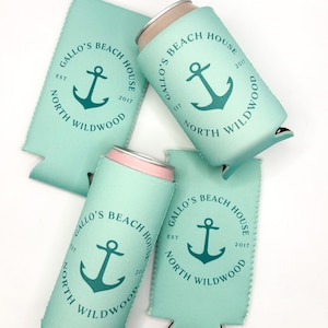 Nautical Can Cooler: Boat and Fishing Party Favor | Bachelorette or Bachelor Party