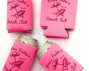 Svensexa till Beach Club | Anpassad burkkylare för sista luauen | Svensexa till stranden | Tropisk tjejhelg | Anpassade festgåvor
