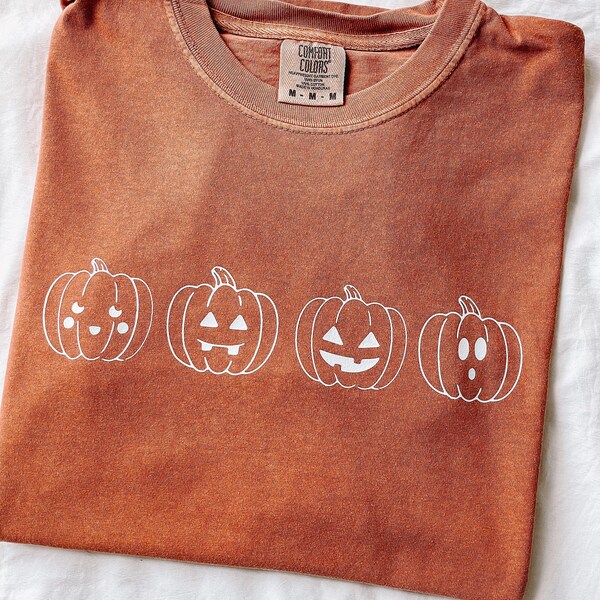 Pumpkin Halloween Fall Sweatshirt | Comfort Colors Comfy Crewneck | Autumn T-shirt | uni-sex | oversized | Beach Shirt | Halloween Tee