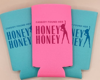 Found Her Honey Honey Bachelorette Can Cooler | Personalized Disco Bachelorette Party Favors | Custom Dancing Queen Coastal Bridal Shower