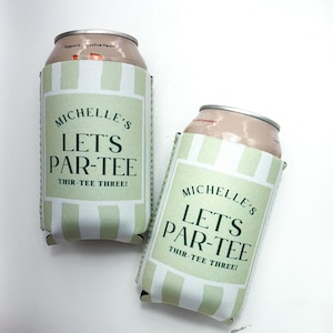 Let&#39;s Par Tee, Golf Can Cooler, Can Cooler, Golf, Favor, Party, Golf Day, Golf Outing, Gift, Personalized, Golf Beer, Beer Holder, Fore Tee