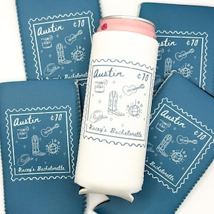 Personalized Austin Texas Bachelorette Party Can Coolers | Custom Last Rodeo Bachelorette Can Cooler | Party Favors | Nashville Cowgirl