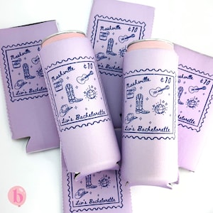 Gepersonaliseerde Nashville Western Bachelorette blikjeskoelers | Country Last Rodeo Bachelorette-gunsten | Vrijgezellenfeest | Laatste bash | Texas