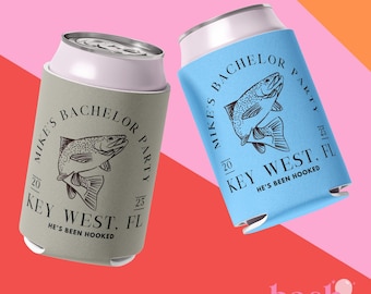 Bachelor Party Can Cooler | Fishing Theme | Custom Groomsman Gift